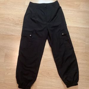 Black cargo pants